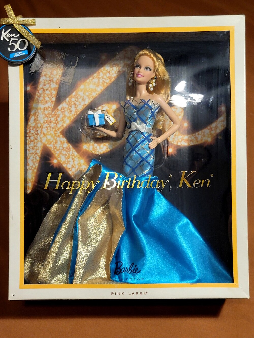 2011 Pink Label Happy Birthday, Ken Barbie Doll